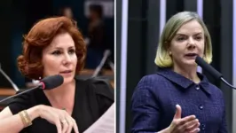 Gleisi Hoffmann mandou mensagem a Carla Zambelli nas redes sociais