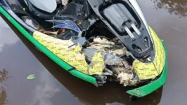 Jet ski ficou destruído