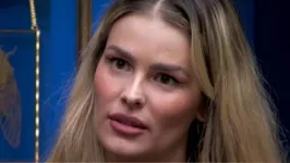 Yasmin Brunet no BBB 24; modelo ficou revoltada ao receber cinco votos no primeiro paredão