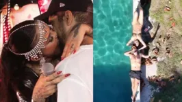 Alinne Rosa e Caio Castro curtem viajem após beijão no Carnaval.