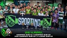 Equipe do Sporting Clube Esperança comemora mais um feito