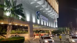 Fachada do shopping Boulevard: susto às vésperas do Natal