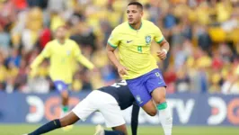 Vetado pelo Barcelona para o Pré-Olímpico, Vitor Roque foi o artilheiro da Seleção Brasileira na conquista do Sul-Americano da categoria, em 2023.