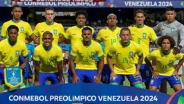 A seleção brasileira sub-23, que busca uma vaga nos Jogos Olímpicos de Paris 2024.