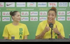 A capitã Érika Souza, ao lado da armadora Débora Costa,  agradeceu ao apoio maciço da torcida paraense, que esgotou os 11 mil ingressos disponíveis para a estreia do Brasil no Pré-Olímpico em Belém.