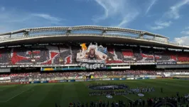 Mosaico apresentado pela torcida do Clube do Remo no Re-Pa do último domingo (4), no Mangueirão.