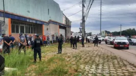 Torcedores detidos pela Polícia Militar do Pará, após confrontos registrados neste domingo (17).