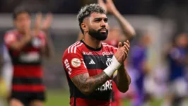 Gabigol em jogo válido pelo Flamengo