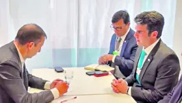 O governador Helder Barbalho cumpre agenda em sua participação no Fórum Econômico Mundial