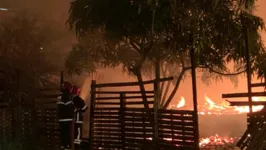 Incêndio ocorreu na madrugada desta segunda-feira (5)