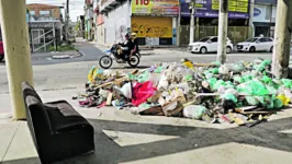 Muito lixo nas ruas da capital
