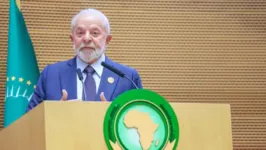 Presidente Lula na sessão de abertura da Cúpula da União Africana.