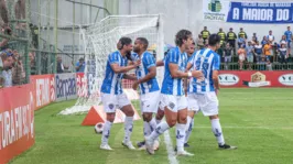 Nicolas marcou dois gols na vitória sobre o Águia de Marabá, neste sábado (27), no estádio Zinho Oliveira.