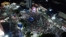 Padre Fábio de Melo iniciou o show de abertura do Natal de Marituba.