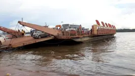 Acidente com balsa ocorreu após a travessia do Rio Tapajós, no Porto de Miritituba