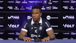 Novo atacante do Remo, Ribamar foi apresentado oficialmente neste domingo (28), no Baenão.