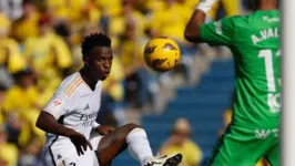 Vini Jr fez o gol do empate, abrindo caminho para a virada merengue fora de casa, diante do Las Palmas, neste sábado (27).