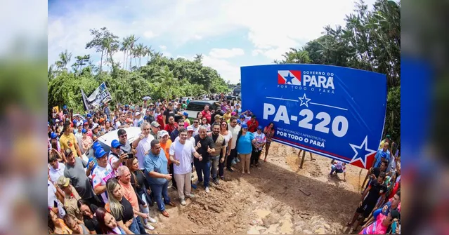 Imagem ilustrativa da notícia Estado entrega asfaltamento da PA-220, em Marapanim