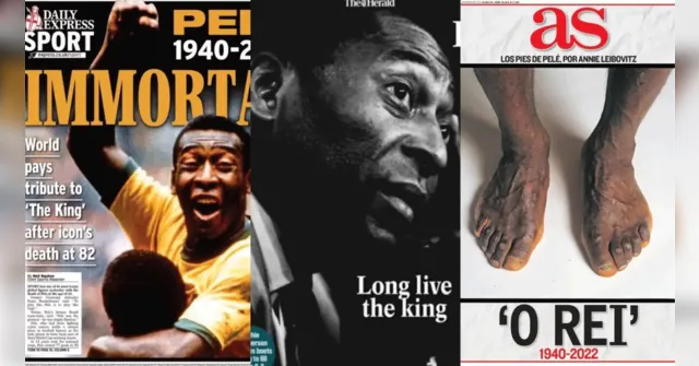 Imagem ilustrativa da notícia Morte de Pelé, um ano depois: relembre 30 capas de jornais
