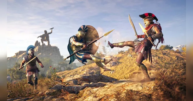 Imagem ilustrativa da notícia Assassin's Creed Odyssey: batalha é usada em aula e viraliza