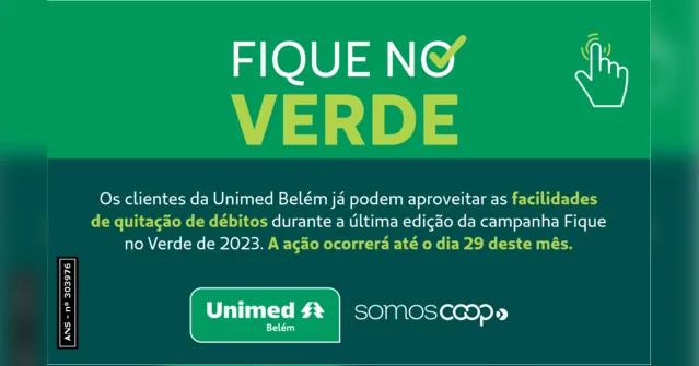 Imagem ilustrativa da notícia Unimed Belém lança última edição do ano do Fique no Verde
