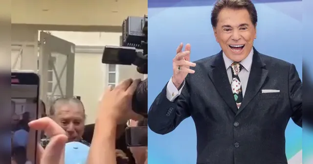 Imagem ilustrativa da notícia Silvio Santos comemora aniversário na porta de casa com fãs 