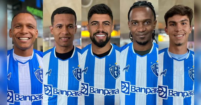 Imagem ilustrativa da notícia Mais cinco reforços do Paysandu desembarcam em Belém