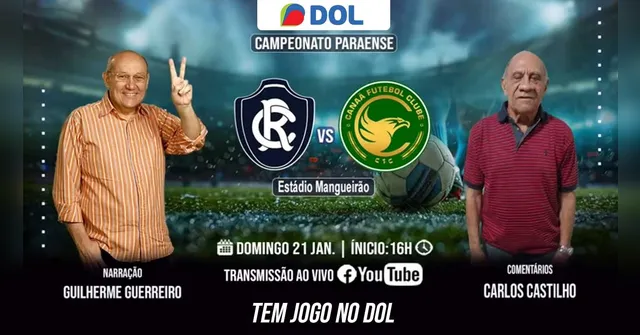 Imagem ilustrativa da notícia Ouça ao vivo na Rádio Clube! Clube do Remo x Canaã