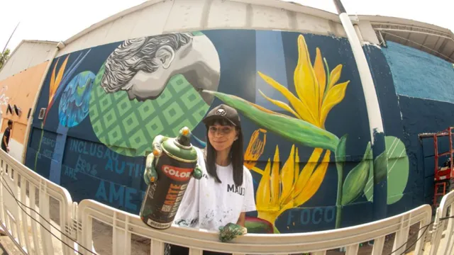 Imagem ilustrativa da notícia Artista Mama Quilla fará pintura em grafite em Belém