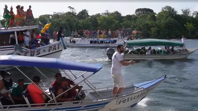 Imagem ilustrativa da notícia Vídeo: Carnaval das Águas em Cametá encanta ribeirinhos