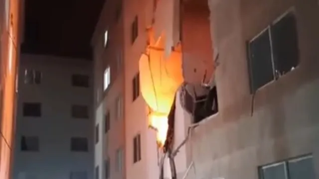 Imagem ilustrativa da notícia Vídeo: Explosão de gás deixa oito feridos em condomínio