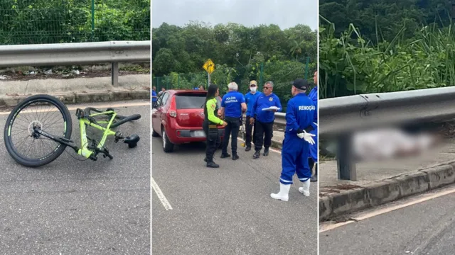 Imagem ilustrativa da notícia Ciclista morre atropelado na avenida João Paulo II, em Belém