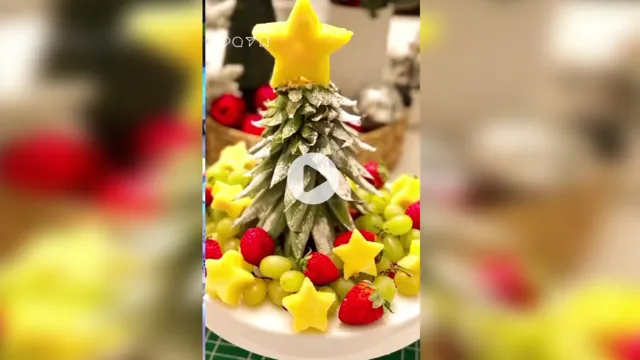 Imagem ilustrativa da notícia Natal: Use a coroa do abacaxi e frutas para fazer uma árvore