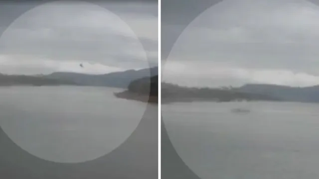 Imagem ilustrativa da notícia Helicóptero com quatro pessoas cai em lago de Minas Gerais 