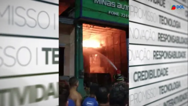 Imagem ilustrativa da notícia Vídeo: incêndio atinge loja de autopeças em Belém