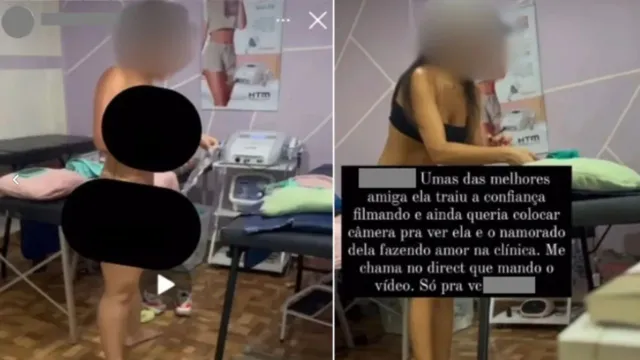 Imagem ilustrativa da notícia Mulheres são gravadas nuas em clínica e imagens são expostas