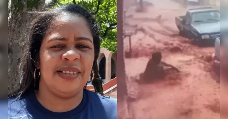 Imagem ilustrativa da notícia Mulher morre arrastada em enxurrada após salvar o neto em SP