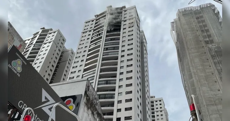 Imagem ilustrativa da notícia Incêndio atinge apartamento em condomínio de luxo de Belém