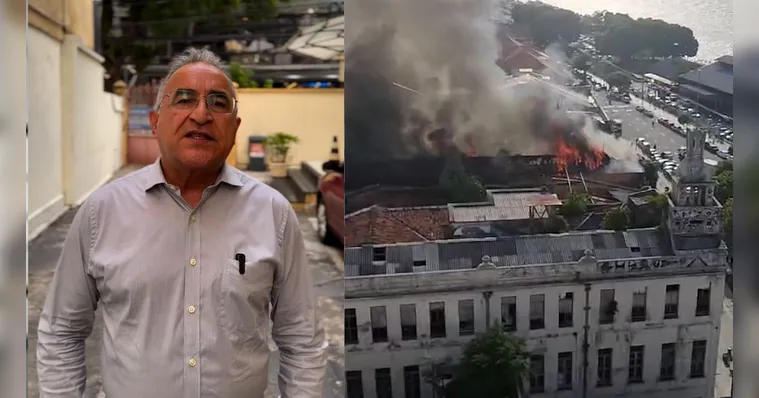 Imagem ilustrativa da notícia Vídeo: Edmilson se pronuncia sobre incêndio em casarão 
