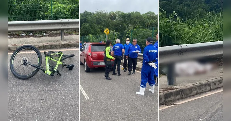 Imagem ilustrativa da notícia Ciclista morre atropelado na avenida João Paulo II, em Belém