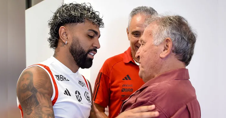 Imagem ilustrativa da notícia Gabigol diz a Zico que 2024 pode ser último ano no Flamengo