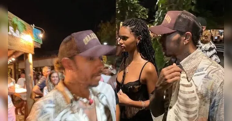 Imagem ilustrativa da notícia Hamilton vai passar réveillon na Bahia com ex de Kayne West