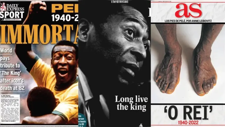 Imagem ilustrativa da notícia Morte de Pelé, um ano depois: relembre 30 capas de jornais