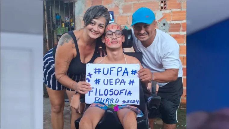 Imagem ilustrativa da notícia Jovem com paralisia cerebral é aprovado na UEPA e UFPA
