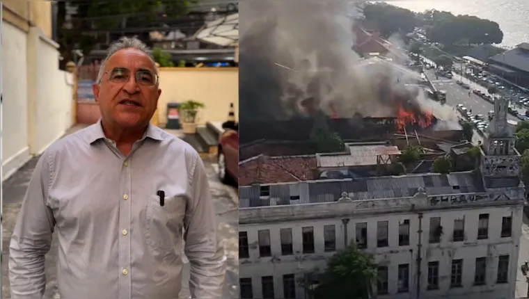 Imagem ilustrativa da notícia Vídeo: Edmilson se pronuncia sobre incêndio em casarão 