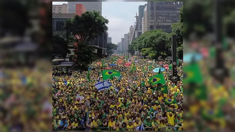 Imagem ilustrativa da notícia Vídeo: ato em defesa de Bolsonaro reúne multidão na Paulista