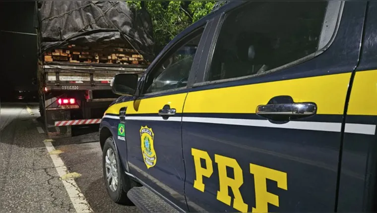 Imagem ilustrativa da notícia Caminhão com 63m³ de madeira ilegal é apreendido no Pará
