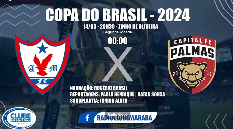 Águia de Marabá x Capital se enfrentam agora pela Copa do Brasil
