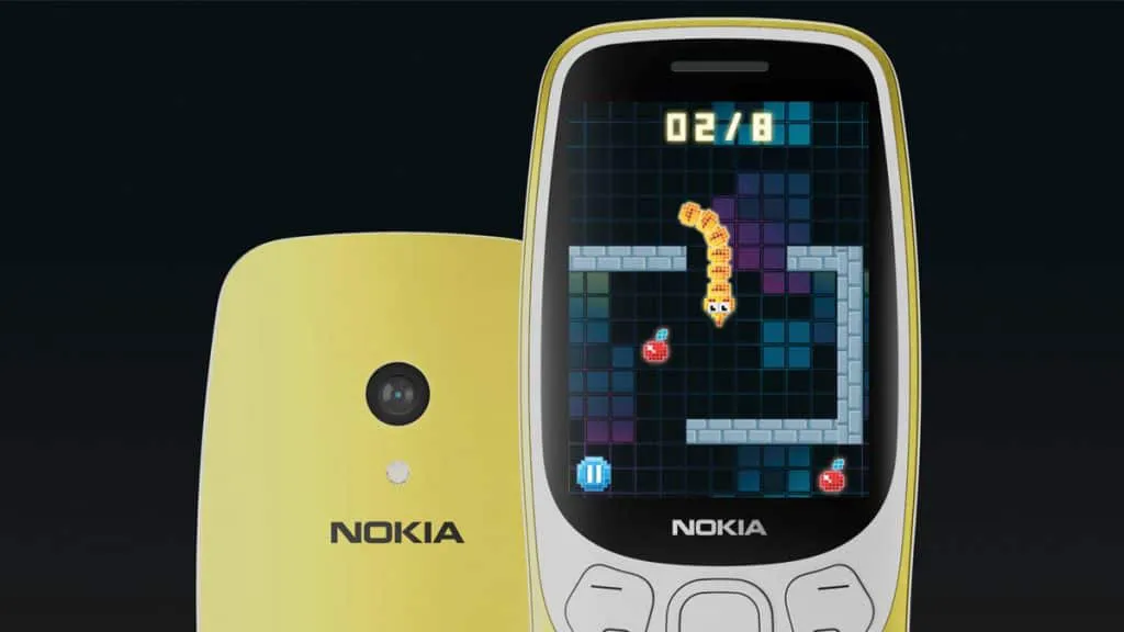 Tijolão Nokia 3210 volta a cena e com o famoso jogo da cobrinha
