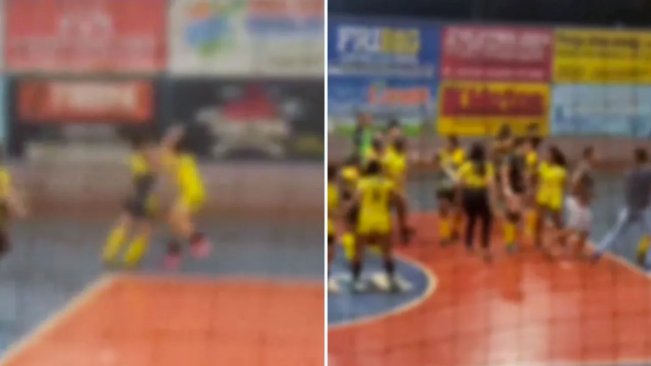 Jogadoras das equipes finalistas de um campeonato de futsal em Medicilândia trocaram agressões após provacações de uma adversária.